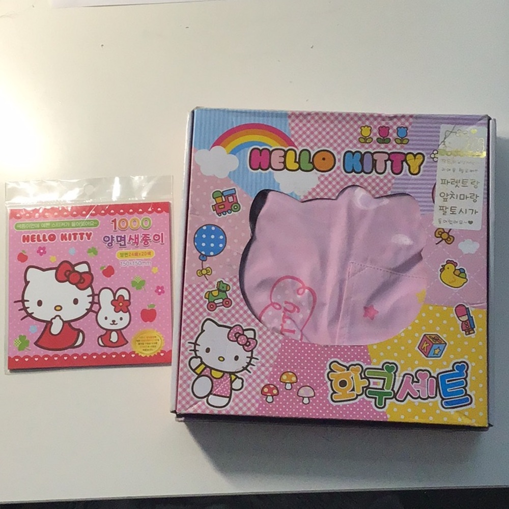HELLO KITTY - Painting Set + Oragami Paper